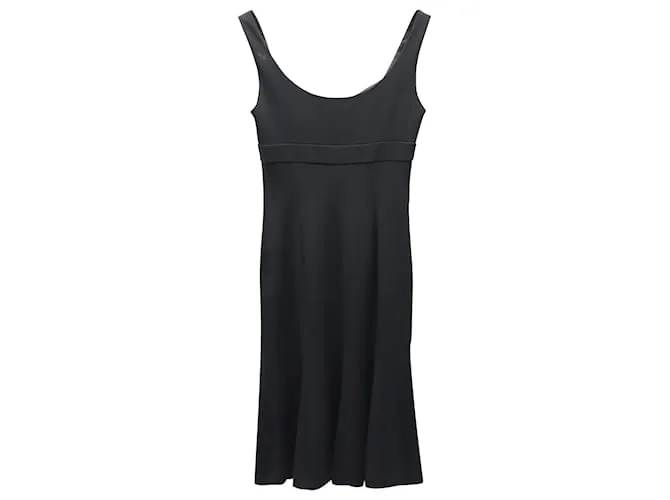 Minivestido sin mangas de Moschino en triacetato negro 