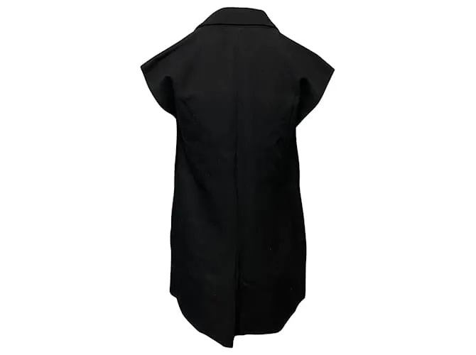 Minivestido sin mangas de terciopelo Moschino en acetato negro 