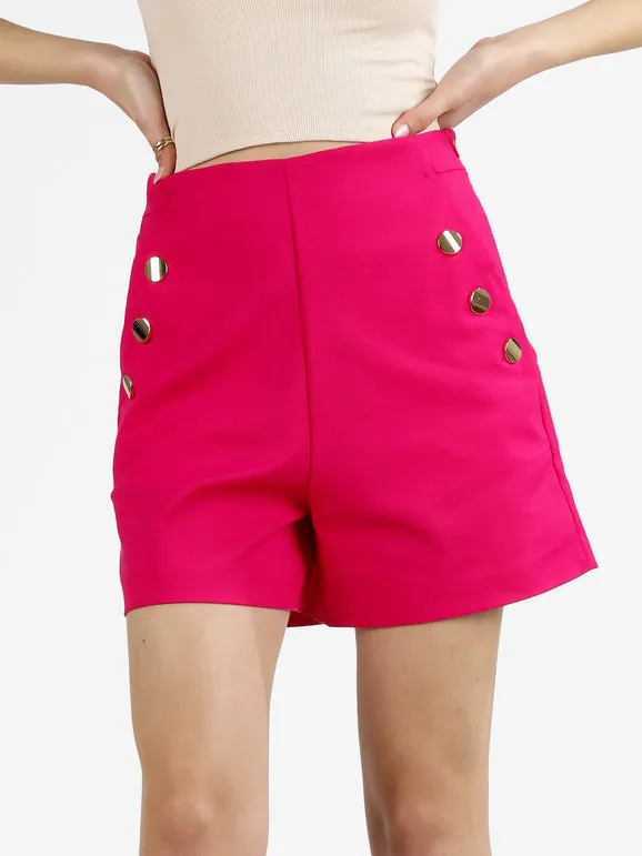 Miti Baci Pantalones cortos de mujer de cintura alta.