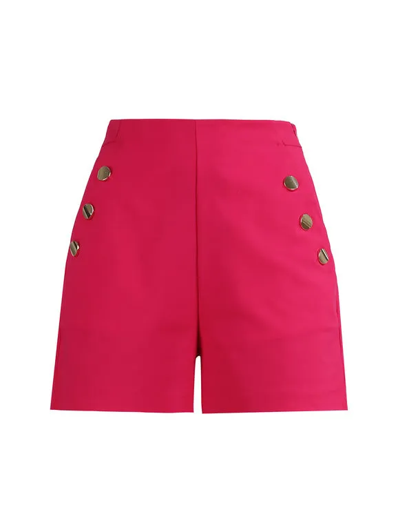 Miti Baci Pantalones cortos de mujer de cintura alta.