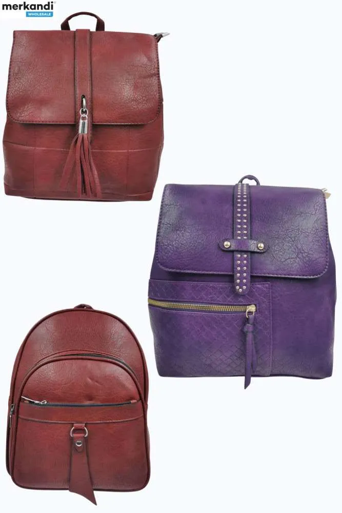 MOCHILA PARA MUJER MUSTARD  MODELO DE ECOCUERO CON CREMALLERA, MODA 2023  REF: B19071912