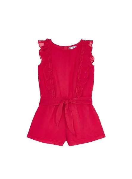 mono mayoral plumeti rojo para niña