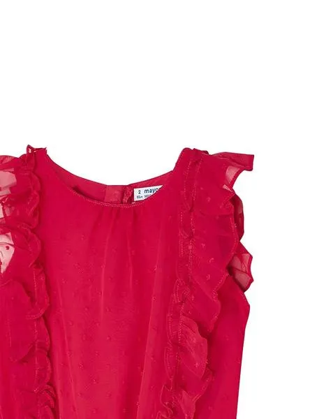 mono mayoral plumeti rojo para niña