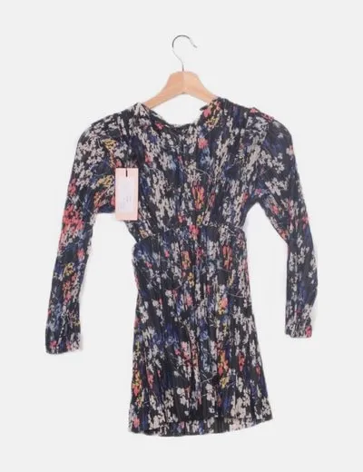 ONLY Vestido plisado estampado