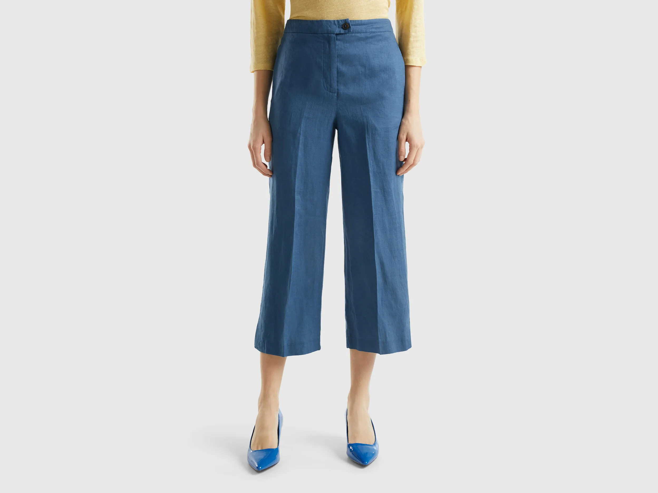 Pantalón corto de lino puro