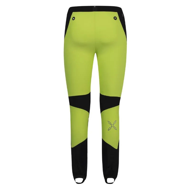 Pantalones de esquí de travesía para hombre MONTURA SLICK PANTS (NERO/GIALLO FLUO)
