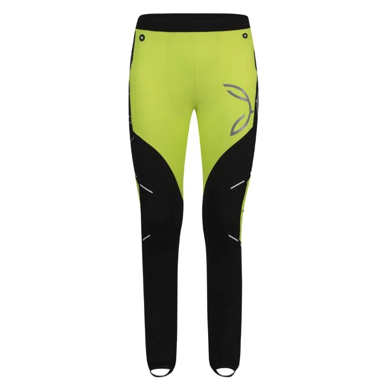 Pantalones de esquí de travesía para hombre MONTURA SLICK PANTS (NERO/GIALLO FLUO)