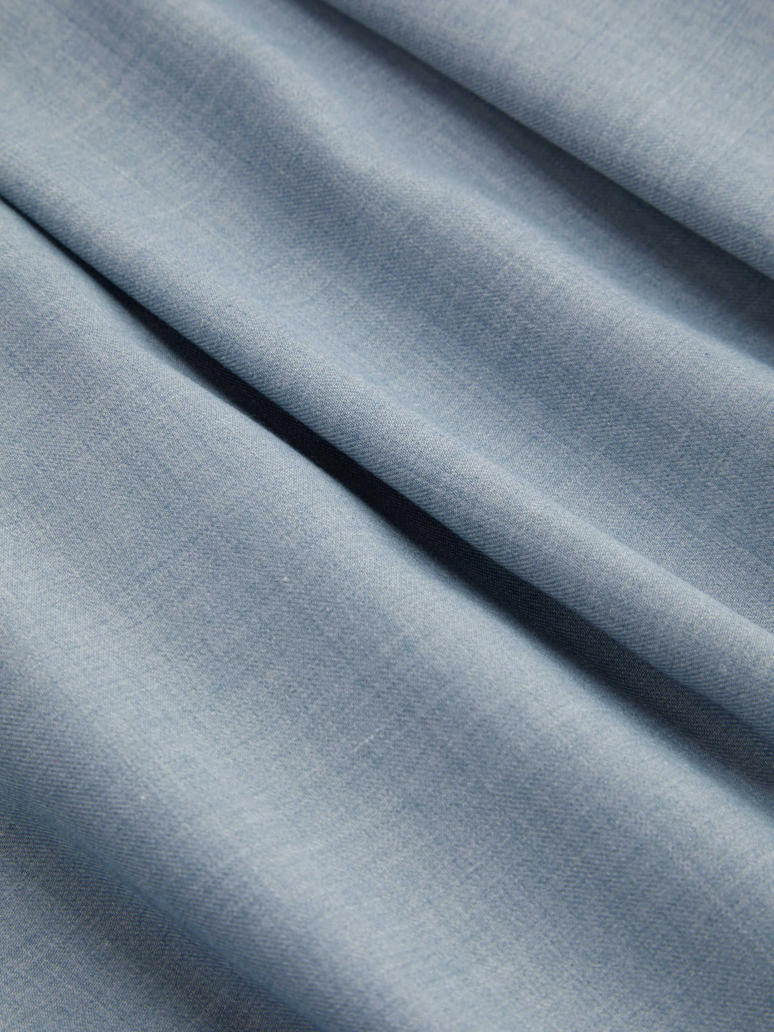 Pantalón Ancho Plisado con Bolsillos de Tiro Medio Curvy