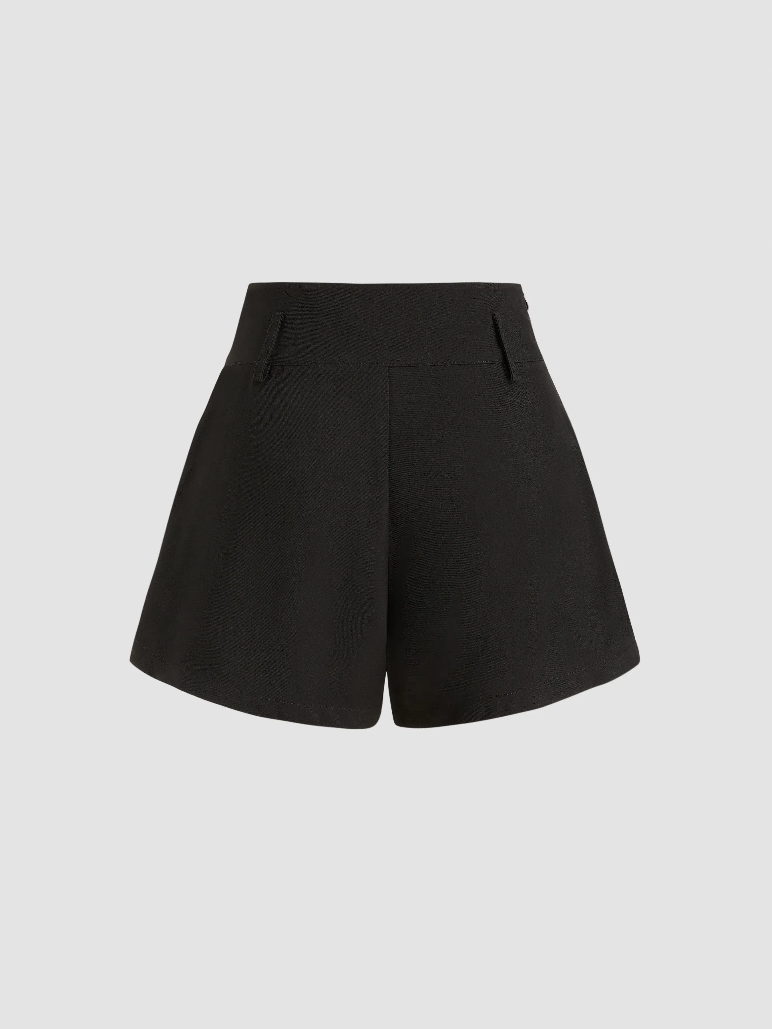  Pantalón Corto Plisado con Cinturón