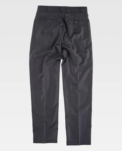 Pantalón de vestir de hombre con pinzas GRIS OSCURO