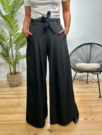 Pantalón Palazzo Lazada RAFFERTY Negro