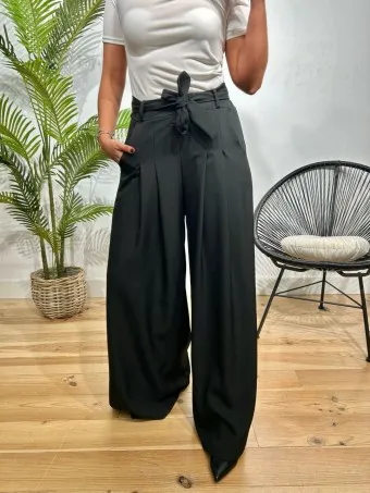 Pantalón Palazzo Lazada RAFFERTY Negro