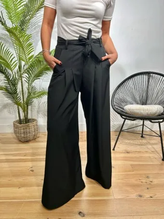 Pantalón Palazzo Lazada RAFFERTY Negro