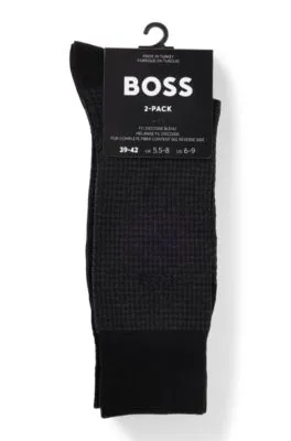 Paquete de 2 pares de calcetines de mezcla de algodón