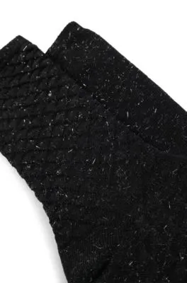 Paquete de dos pares de calcetines de largo estándar con efecto de brillo