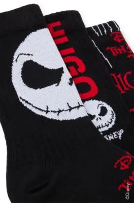 Paquete de tres pares de calcetines HUGO x Disney de la colección Pesadilla antes de Navidad