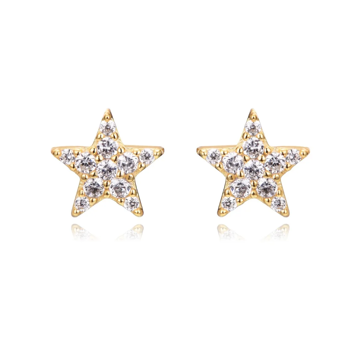 Pendientes Estrellas con Circonitas