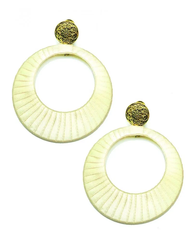 PENDIENTES PARA TRAJE DE FLAMENCA BEIGE