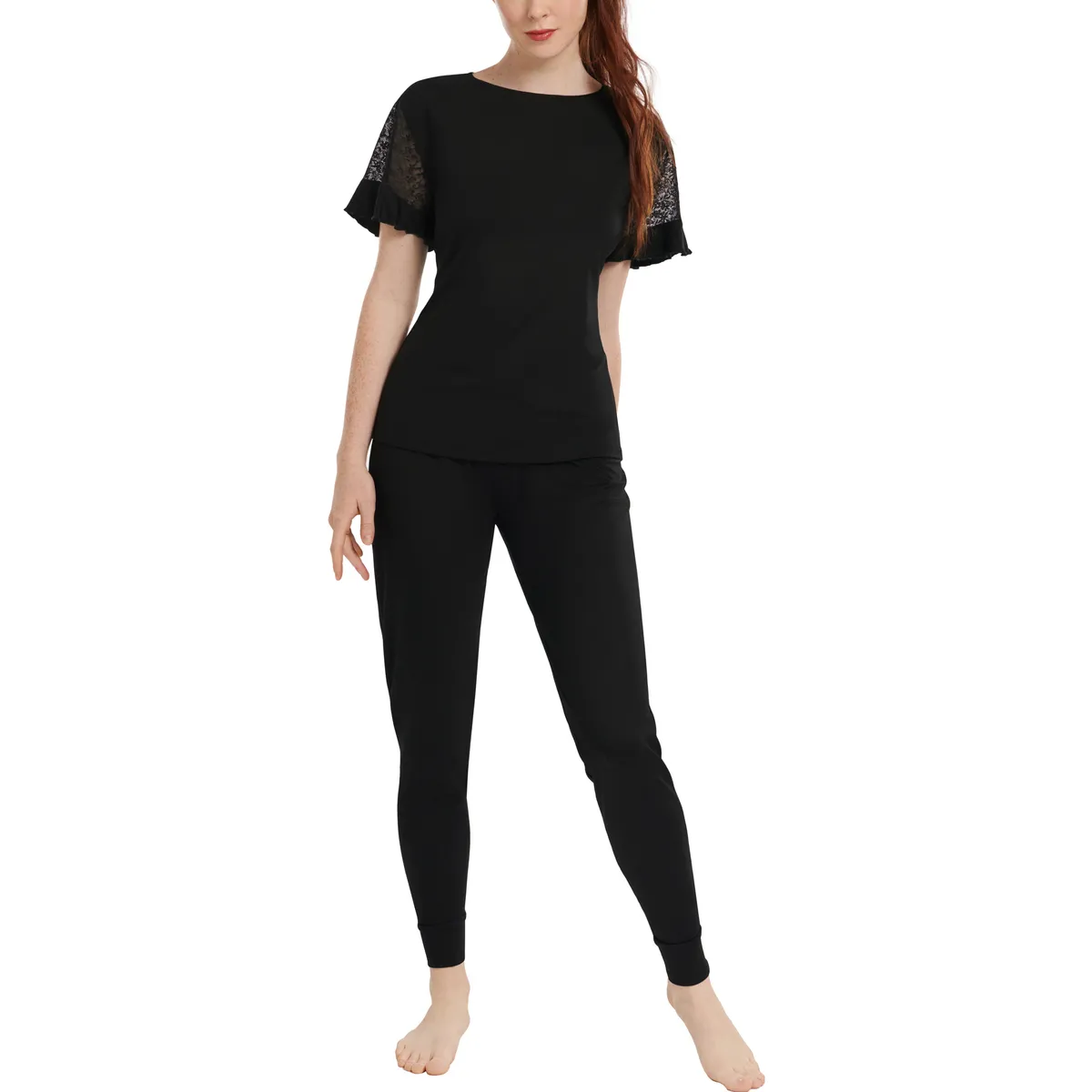 Pijama pantalón top mangas cortas Smooth  Cheek