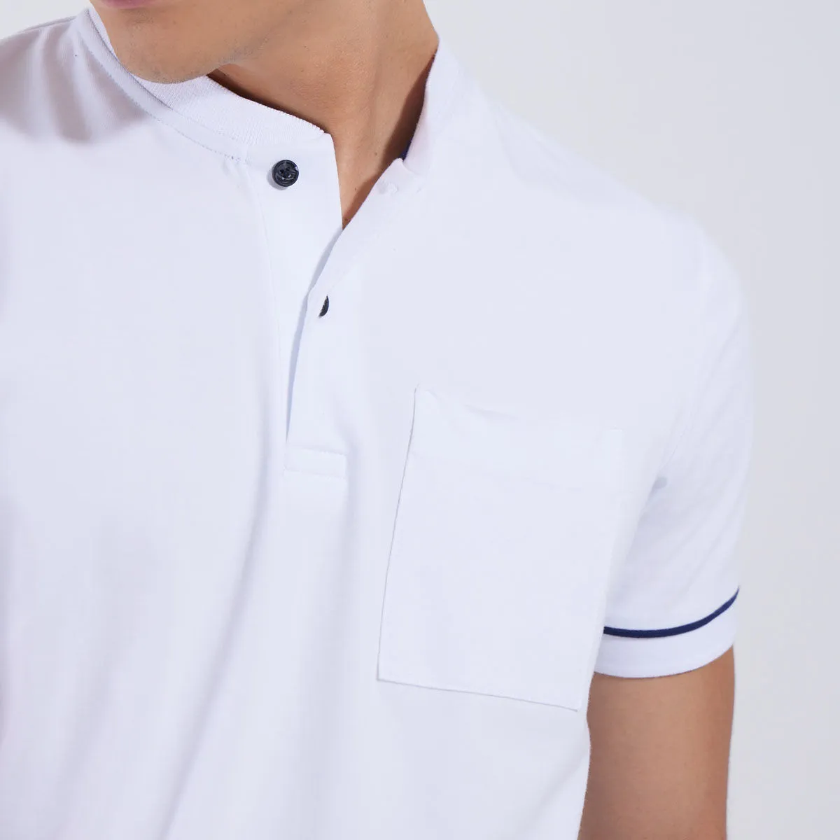 Polo Con Cuello Mao