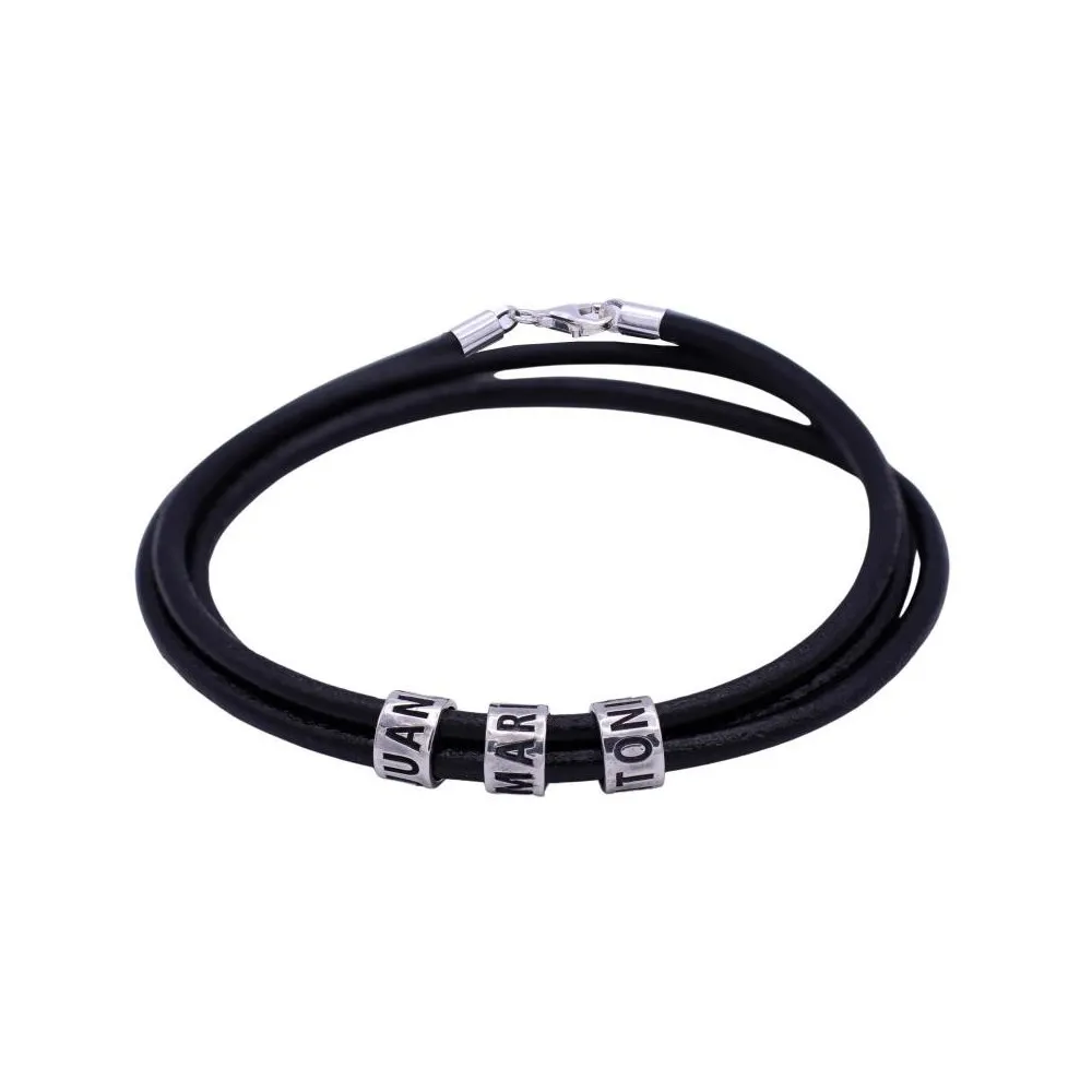 Pulsera de plata personalizada con nombres