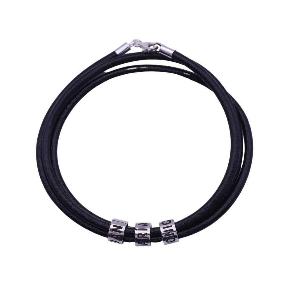 Pulsera de plata personalizada con nombres