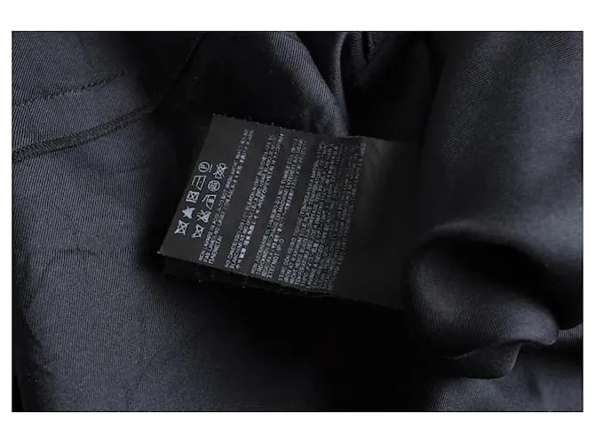 Saint Laurent SAN LORENZO, Vestido negro con mangas abullonadas 
