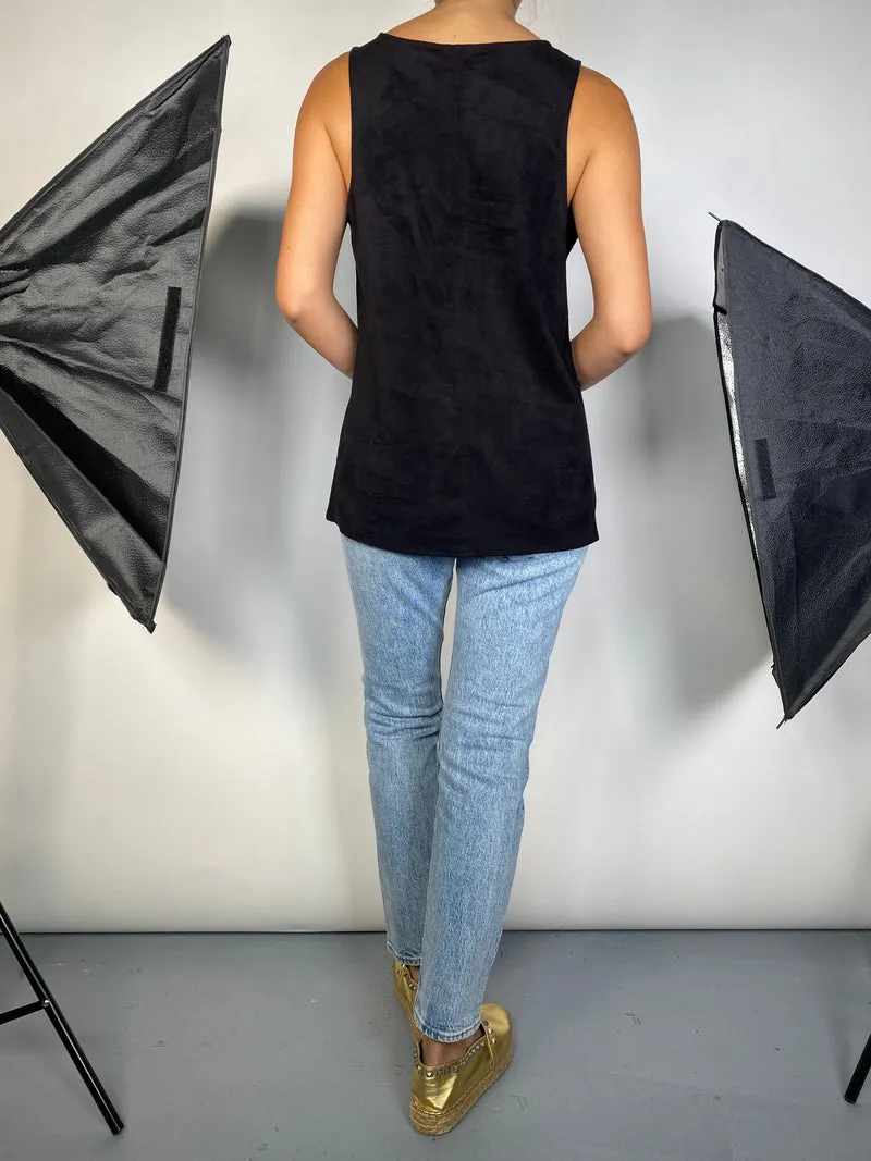 SANCTUARY Polera Cuello V Sin Mangas