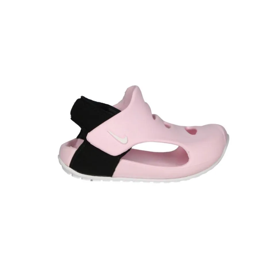 Sandalia Playa Rosa 2 Velcros Talon Negro Aberturas