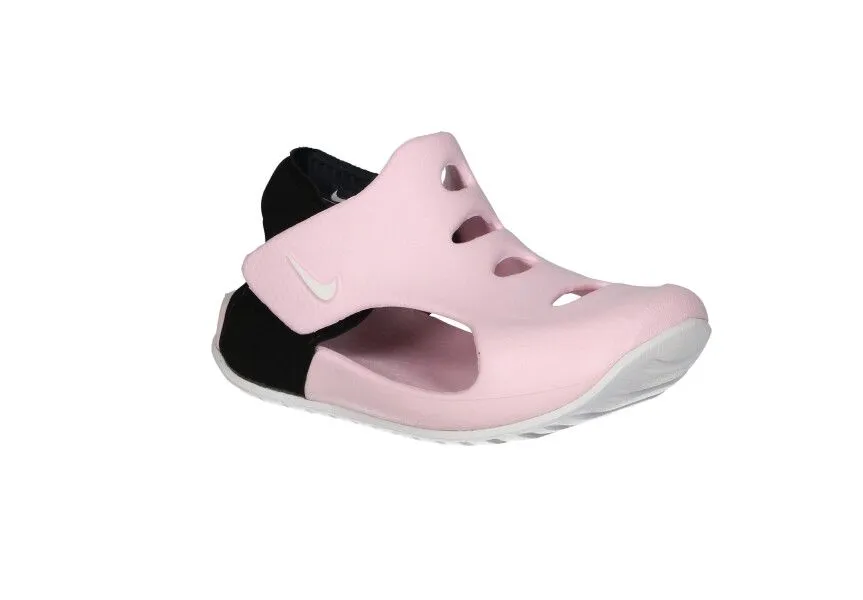 Sandalia Playa Rosa 2 Velcros Talon Negro Aberturas