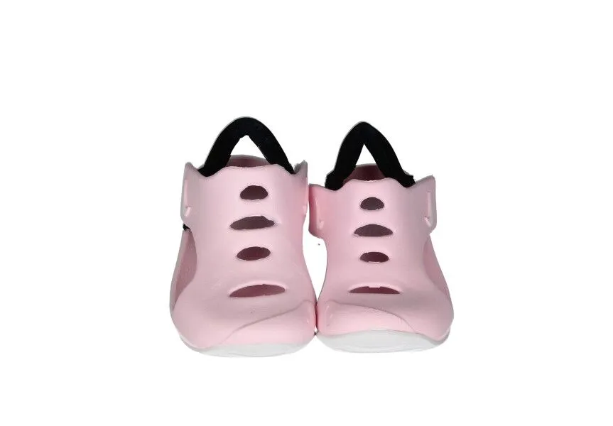 Sandalia Playa Rosa 2 Velcros Talon Negro Aberturas