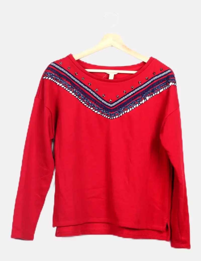 Springfield Sudadera roja casual