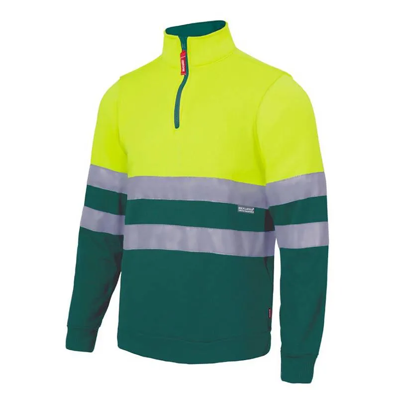 Sudadera alta visibilidad con cremallera