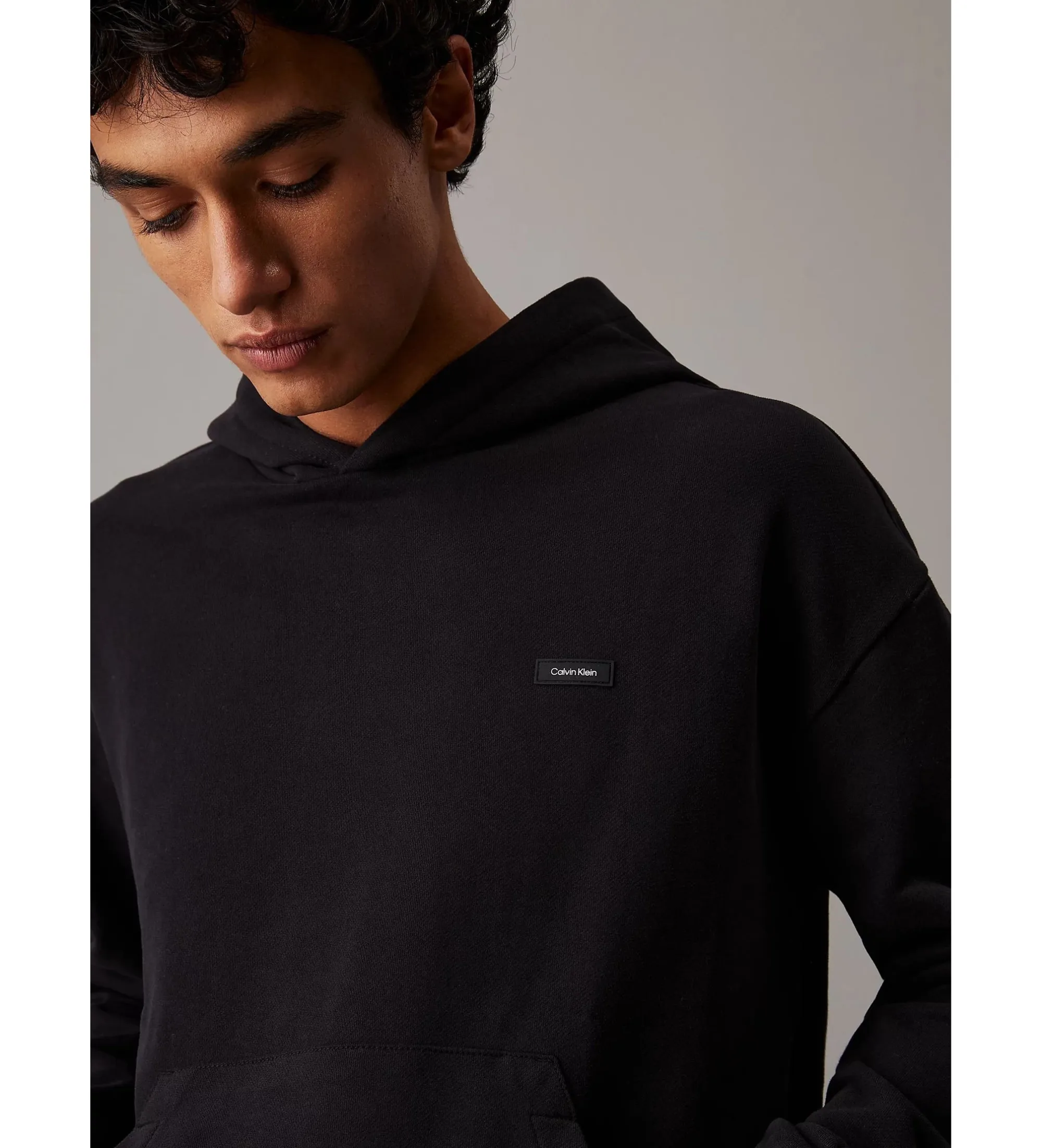 Sudadera Con Capucha De Felpa De Algodón negro