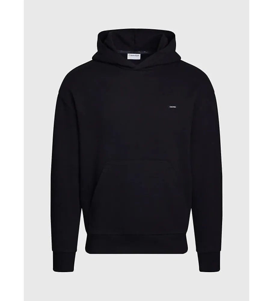 Sudadera Con Capucha De Felpa De Algodón negro