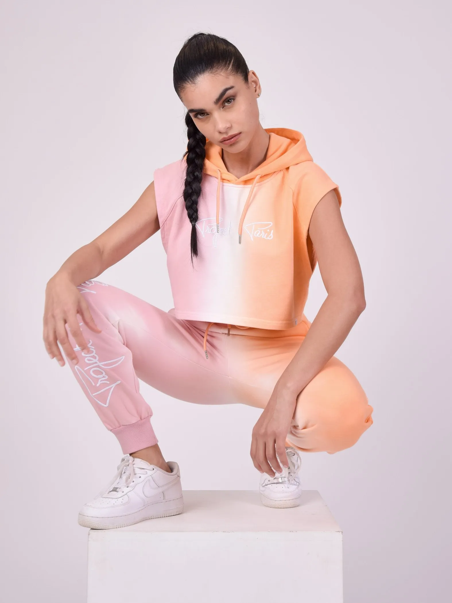 Sudadera sin mangas degradada