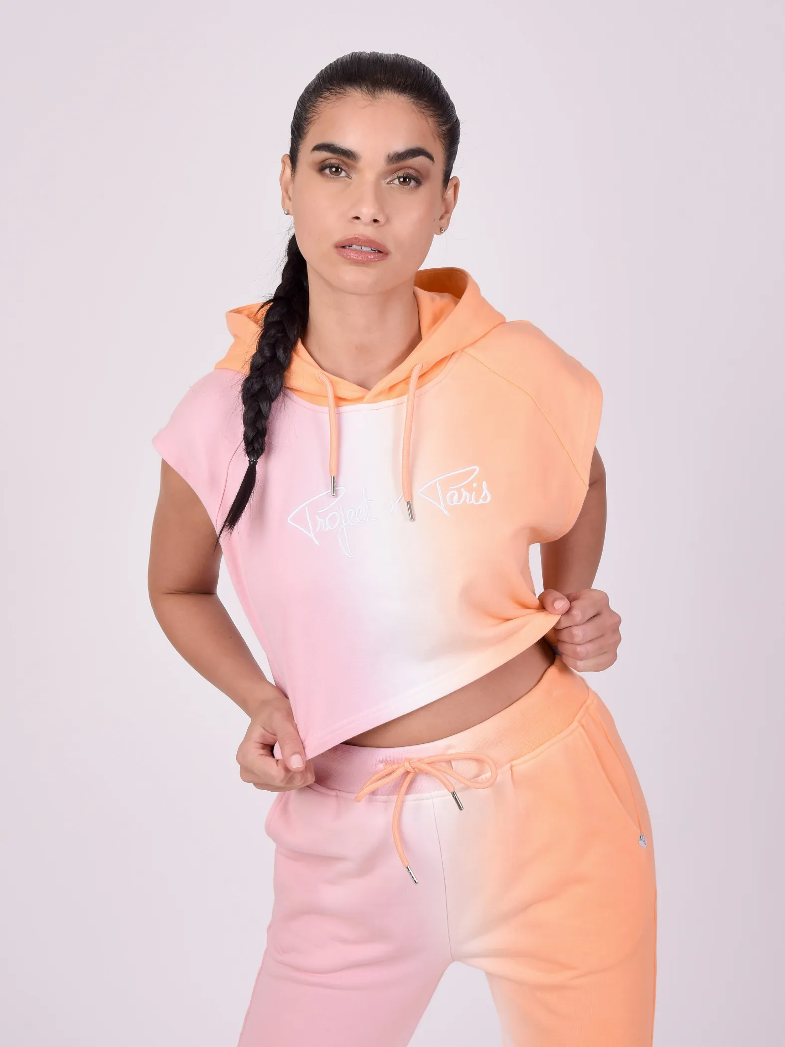 Sudadera sin mangas degradada