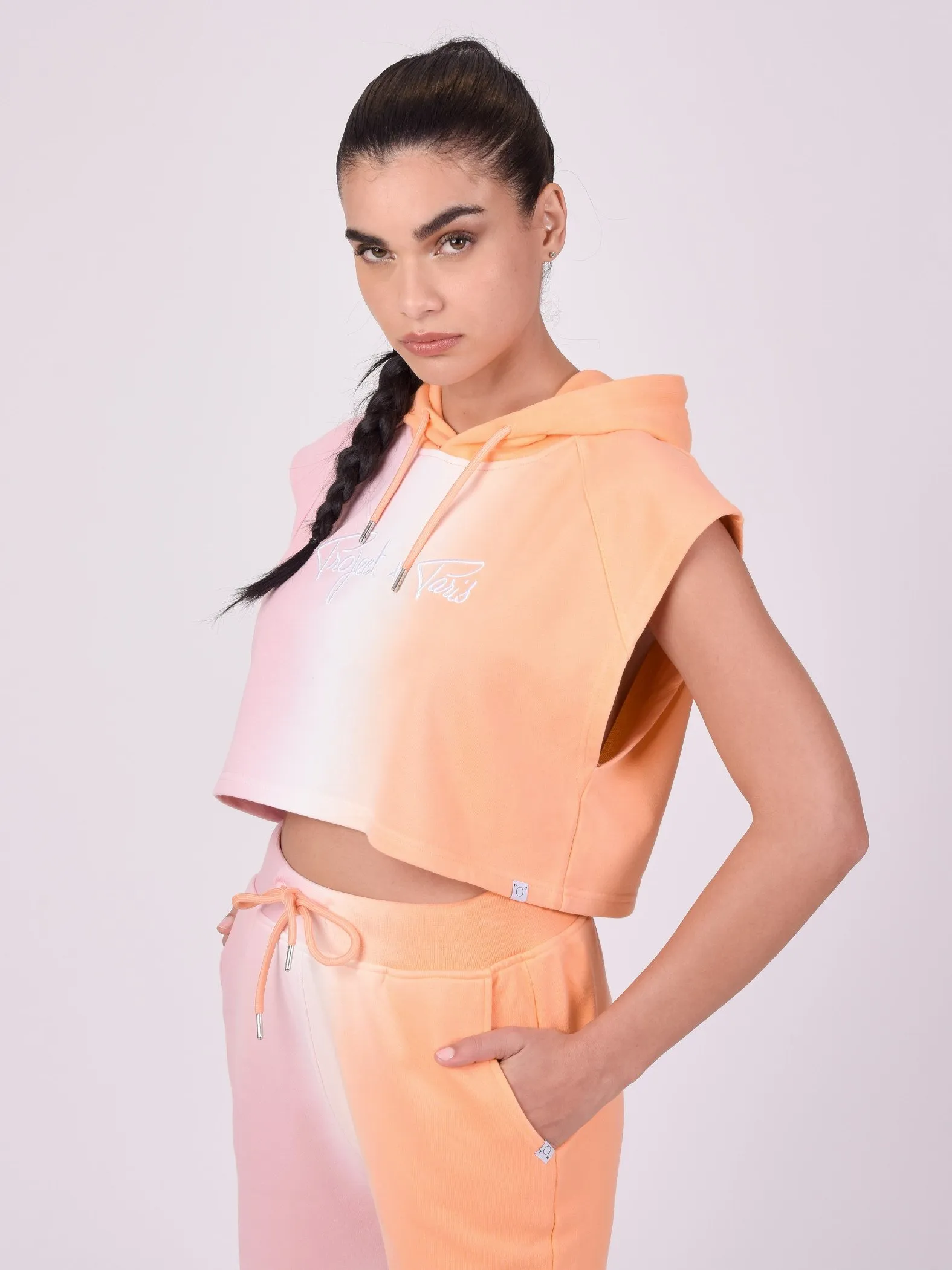 Sudadera sin mangas degradada