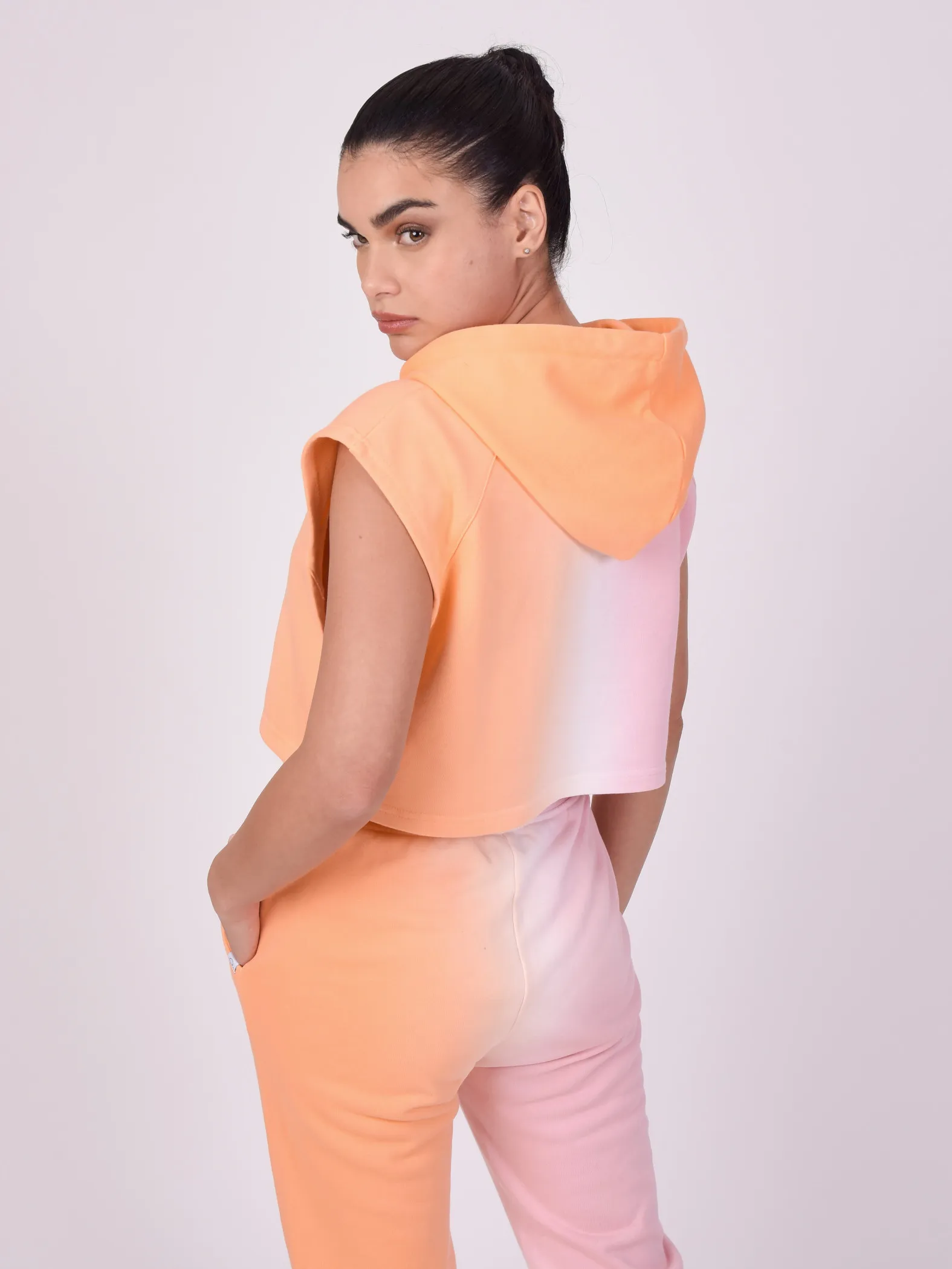Sudadera sin mangas degradada