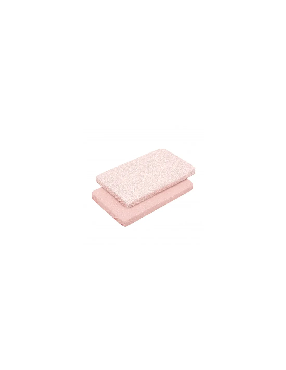 Sábana bajera pack 2 Minicuna Forest rosa de Cambrass