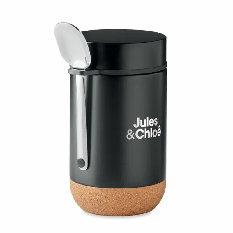 Termo fiambrera promocional con cuchara de 400 ml. Betna