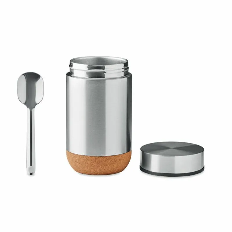 Termo fiambrera promocional con cuchara de 400 ml. Betna