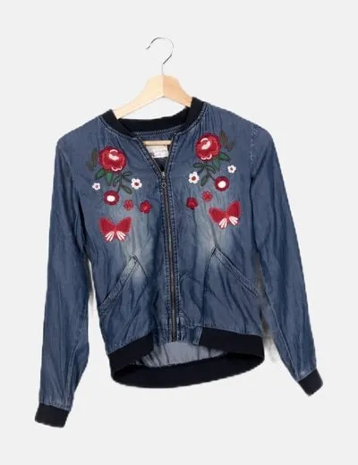 Tex Chaqueta vaquera estampada