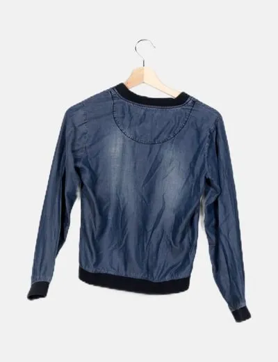 Tex Chaqueta vaquera estampada