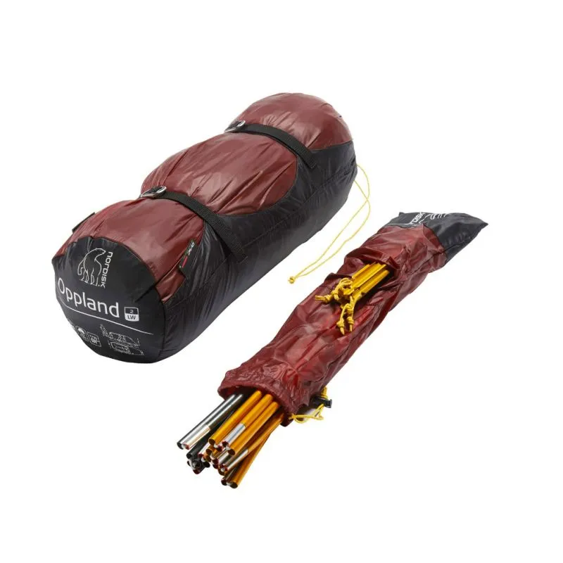 Tienda NORDISK Oppland 2 LW Tienda Alu Rojo (Burnt Red)