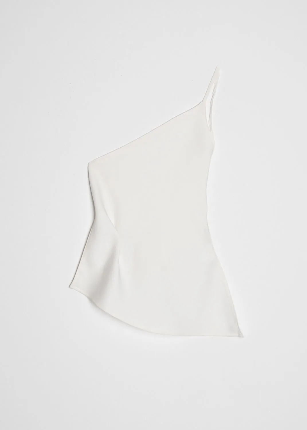 Top asimétrico con tirante para mujer