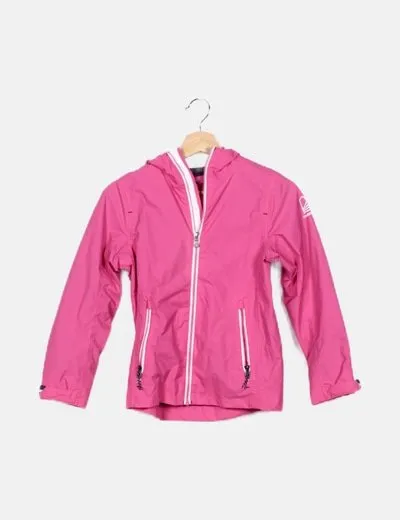 Tribord Chaqueta rosa detalle capucha