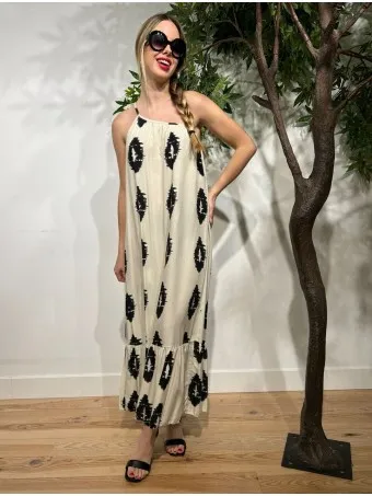 Vestido Asimétrico RIZWANA Crudo