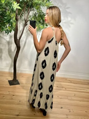 Vestido Asimétrico RIZWANA Crudo
