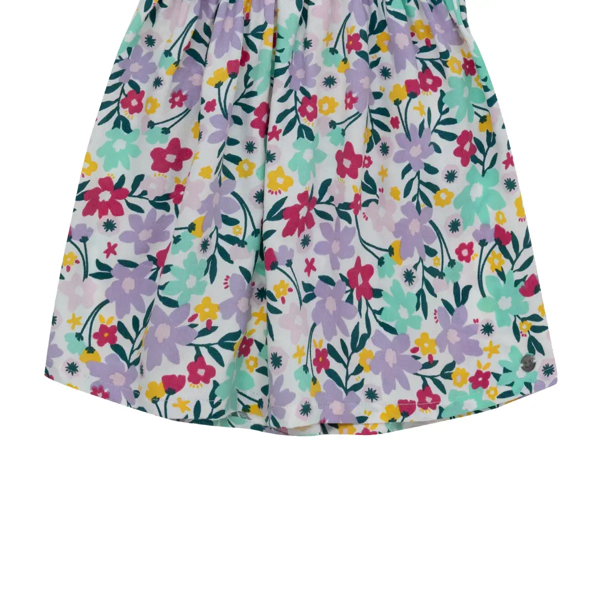 Vestido manga corta con aberturas